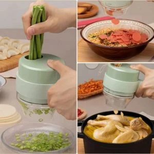 4 in 1 Portable Electric Vegetable Chopper