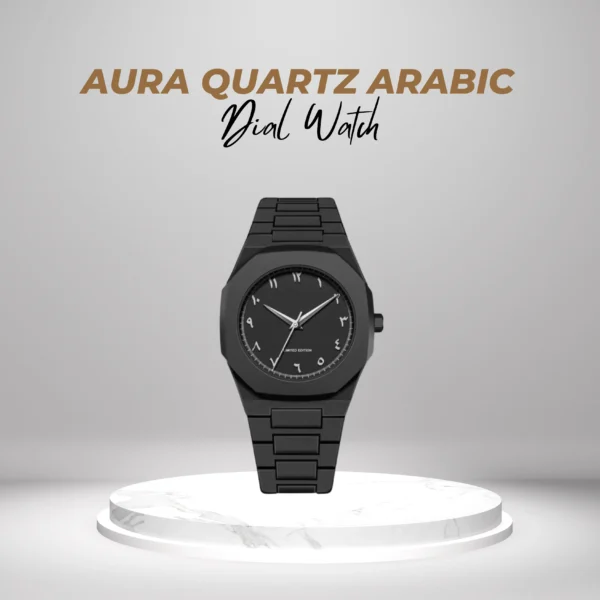 Aura Quartz Arabic Dial Watch