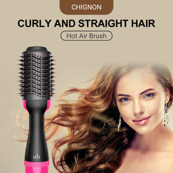 Hot Air Brush – Hair Dryer, Straightener & Curler Comb