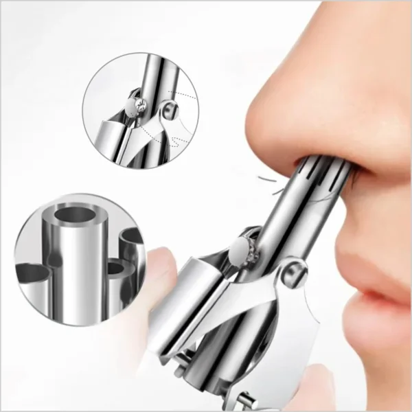 Stainless Steel Manual Nose Trimmer Shaving Nose Hair Face Care Washable